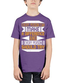 Every person can make a difference and every person should try Style 3# - volunteer - Youth Tee Unisex