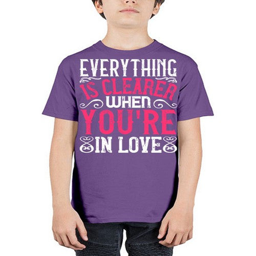 Everything is clearer when youre in love Style 48# - dogs - Youth Tee Unisex