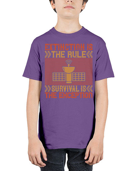 Extinction is the rule Survival is the exception 294# - general science - Youth Tee Unisex