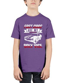 Fast cars are my only vice 12# - car - Youth Tee Unisex