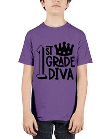 First Grade Diva 127# - first grade - Youth Tee Unisex