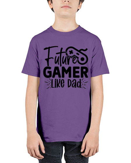 Future Gamer Like Dad 312# - kids - Youth Tee Unisex