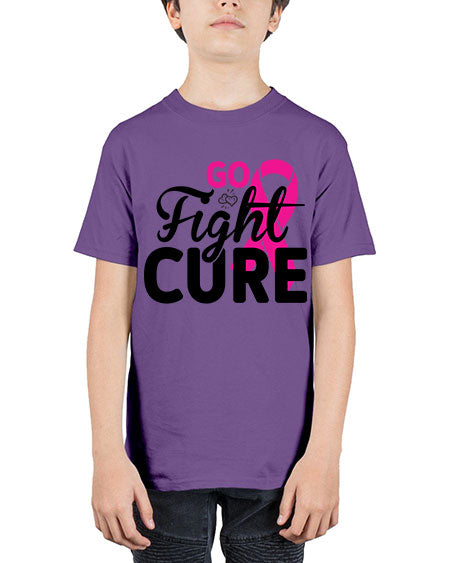 Go Fight Cure 23# - breast cancer - Youth Tee Unisex