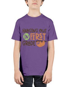 Hanging Out in First 233# - first grade - Youth Tee Unisex