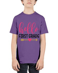 Hello First Grade 282# - first grade - Youth Tee Unisex