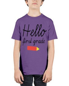 Hello first grade 274# - first grade - Youth Tee Unisex