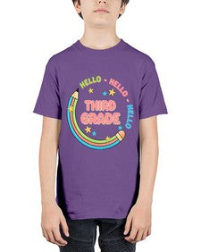 Hello third Grade Pencil 346# - third grade - Youth Tee Unisex
