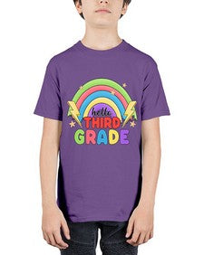 Hello third Grade Rainbow 348# - third grade - Youth Tee Unisex