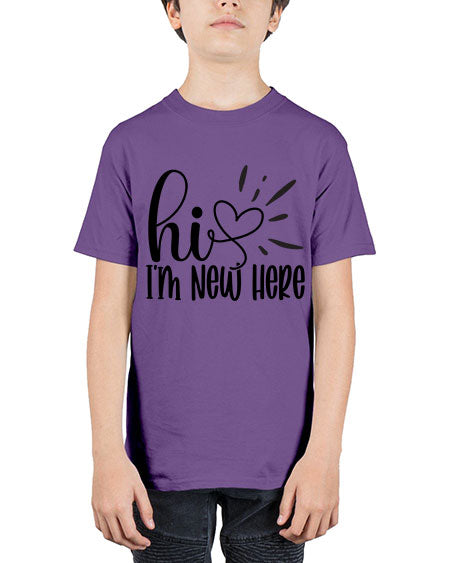 Hi Im New Here 332# - kids - Youth Tee Unisex