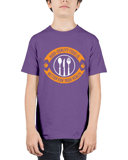 Highquality food is better for your health Style 36# - world health day - Youth Tee Unisex