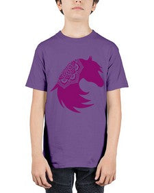 HorseFaceMandala 535# - mandala - Youth Tee Unisex