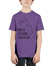How Do You Know I am Italian - cats - Youth Tee Unisex