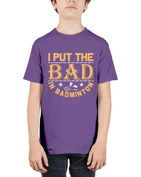 I 1056# - badminton - Youth Tee Unisex