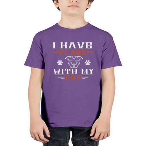 I Have Plans With My Dog Style 194# - dogs - Youth Tee Unisex