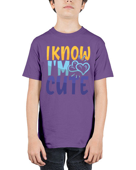 I Know Im Cute Style 100# - baby - Youth Tee Unisex