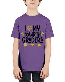 I Love My Fourth 366# - fourth grade - Youth Tee Unisex