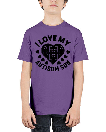 I love my Style 45# - autism - Youth Tee Unisex