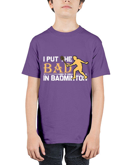 I put 1096# - badminton - Youth Tee Unisex