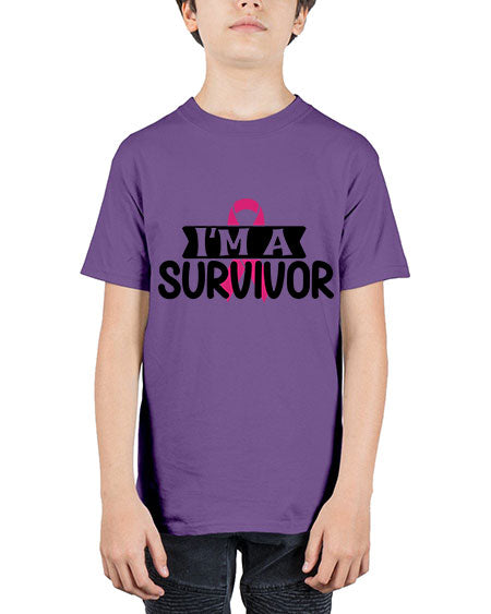 Im a Survivor 17# - breast cancer - Youth Tee Unisex