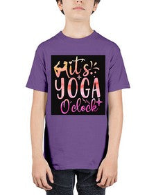 It s yoga O clock  345# - yoga - Youth Tee Unisex