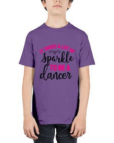 It takes a lot of sparkle to be a dancer 144# - ballet - Youth Tee Unisex