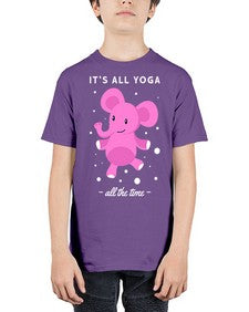 Its All Yoga All the Time 347# - yoga - Youth Tee Unisex