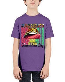 Juneteenth Independence Day Sexy Lip Png 11# - black juneteenth - Youth Tee Unisex