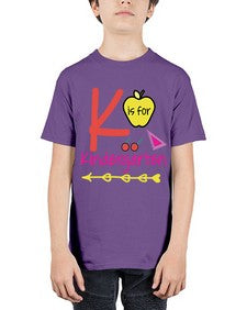 K is for Kindergarten 397# - prek headstart - Youth Tee Unisex