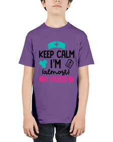 Keep Calm Im Almost A Nurse Style Style 1026# - nurse - Youth Tee Unisex