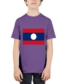 Laos 1111# - world flags - Youth Tee Unisex