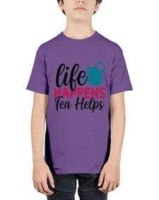 Life Happens Tea Helps 1310# - tea - Youth Tee Unisex