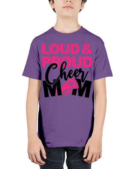 Loud Proud Cheer mom 765# - cheer - Youth Tee Unisex