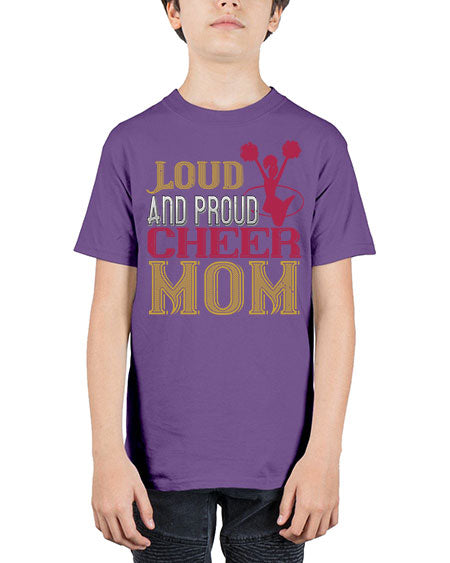 Loud proud cheer mom 764# - cheer - Youth Tee Unisex