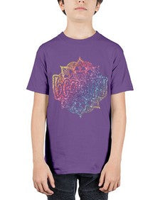 Mandala Beauty Rainbow Glitter 756# - mandala - Youth Tee Unisex