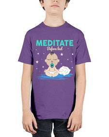 Meditate Before Bed 421# - yoga - Youth Tee Unisex