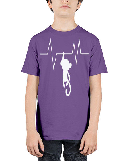 Monkey Heartbeat 14# - monkey - Youth Tee Unisex