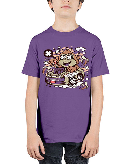 Monkey Hotrod - monkey - Youth Tee Unisex