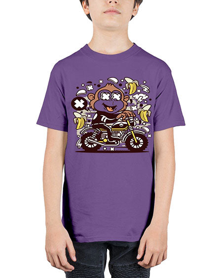 Monkey Motocrosser - monkey - Youth Tee Unisex