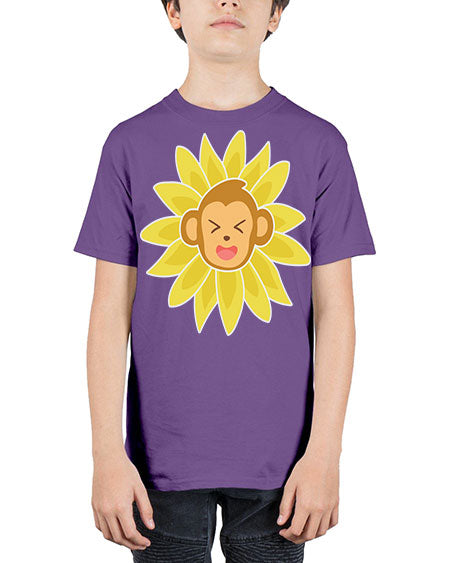 Monkey Sunflower 17# - monkey - Youth Tee Unisex