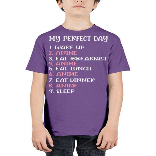 My Perfect Day Funny Kawaii Anime 269# - anime - Youth Tee Unisex