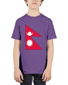 Nepal 1430# - world flags - Youth Tee Unisex