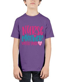 Nurse Mother Coffee Lover Style 1185# - nurse - Youth Tee Unisex
