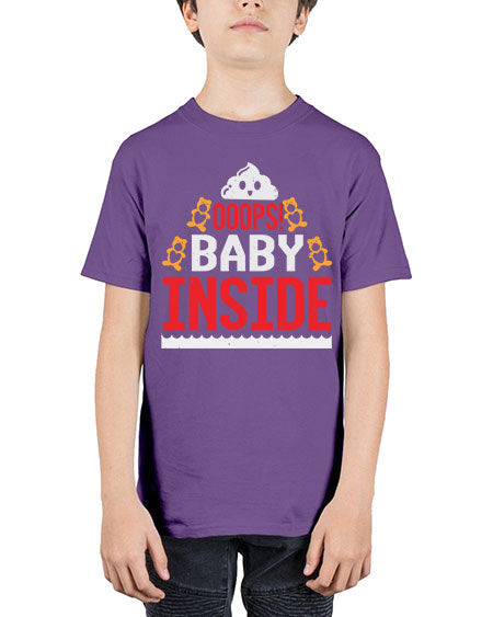 Ooops baby inside Style 179# - baby shower - Youth Tee Unisex