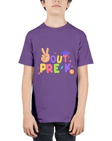 Peace Out PreK Peace Hand 638# - prek headstart - Youth Tee Unisex