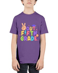 Peace Out fifth Grade Peace 621# - fifth grade - Youth Tee Unisex