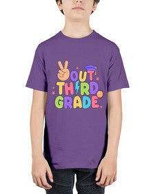 Peace Out third Grade Peace 648# - third grade - Youth Tee Unisex