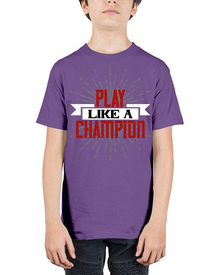 Play like a champion 1942# - badminton - Youth Tee Unisex
