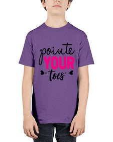 Pointe your toes 176# - ballet - Youth Tee Unisex