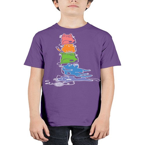 Pride Kawaii Cats Pile Cute Anime 277# - anime - Youth Tee Unisex