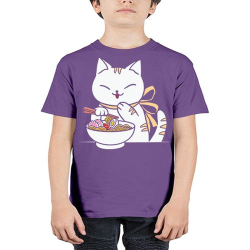 Ramen Cat Kawaii Anime Tee Japanese 280# - anime - Youth Tee Unisex
